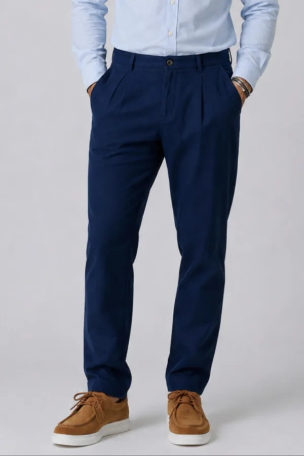 Calça Tapered Napoli em Azul-Marinho Cod. | definne