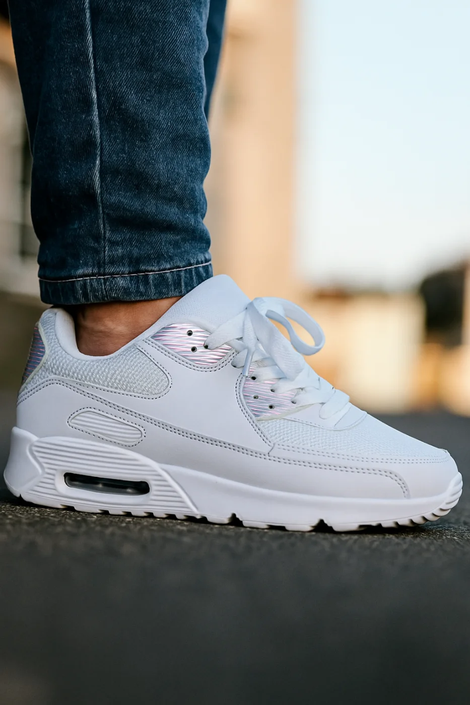 Sneaker H001 weiß/Hologramm  | Lieblings Schuhe 