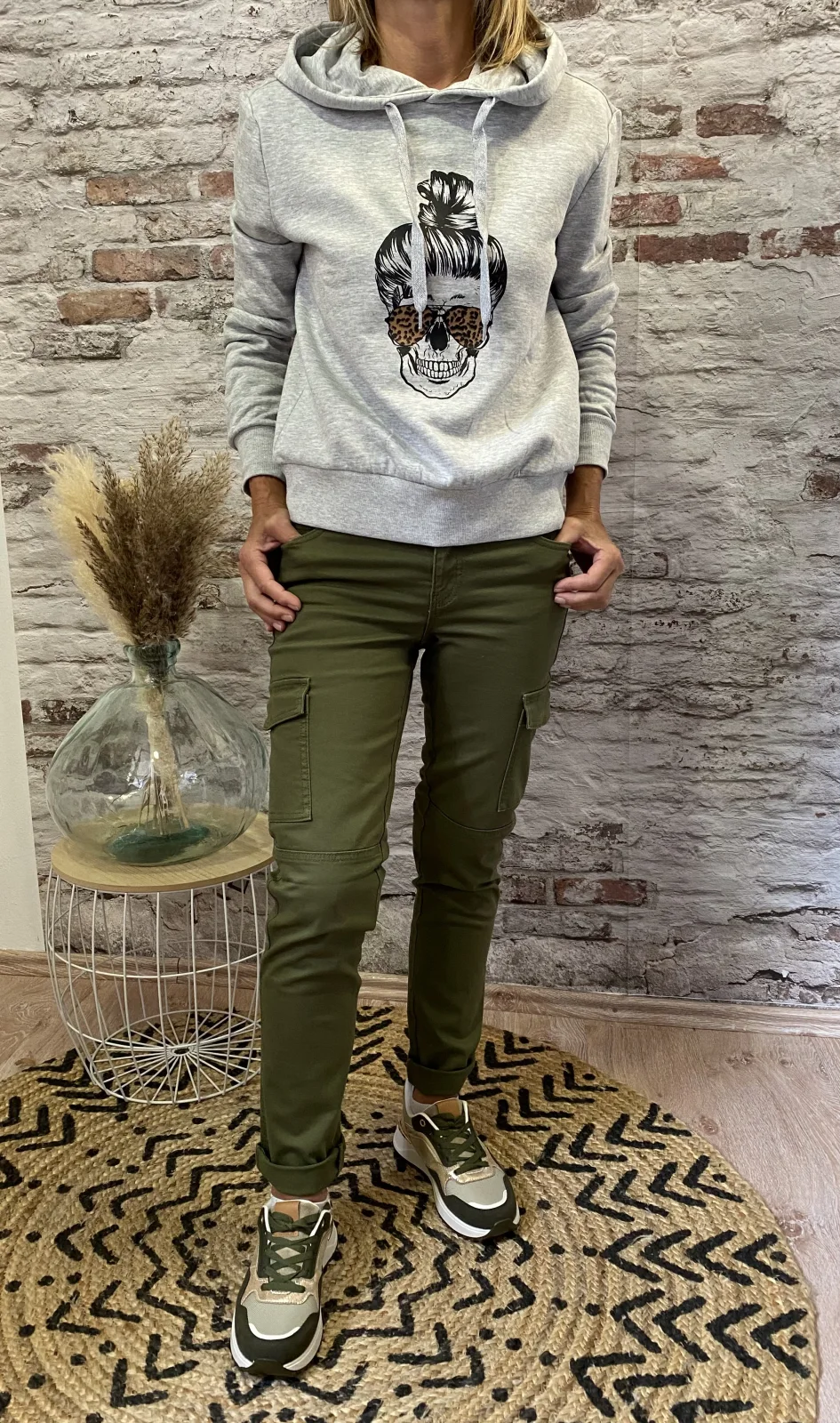 Pantalon cargo kaki  taille XS AU XL | Jus de coco 