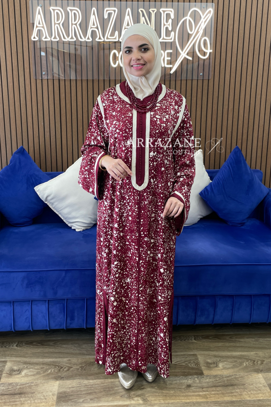 Caftan aspro rouge | CasaZaz