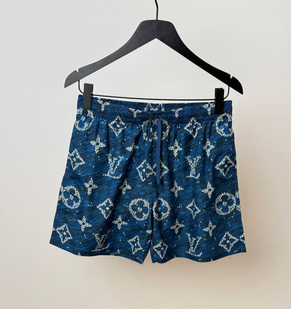 Louis Vuitton Printed Swimming Short Navy/Blue | MASSIMOLUXURYOUTLET