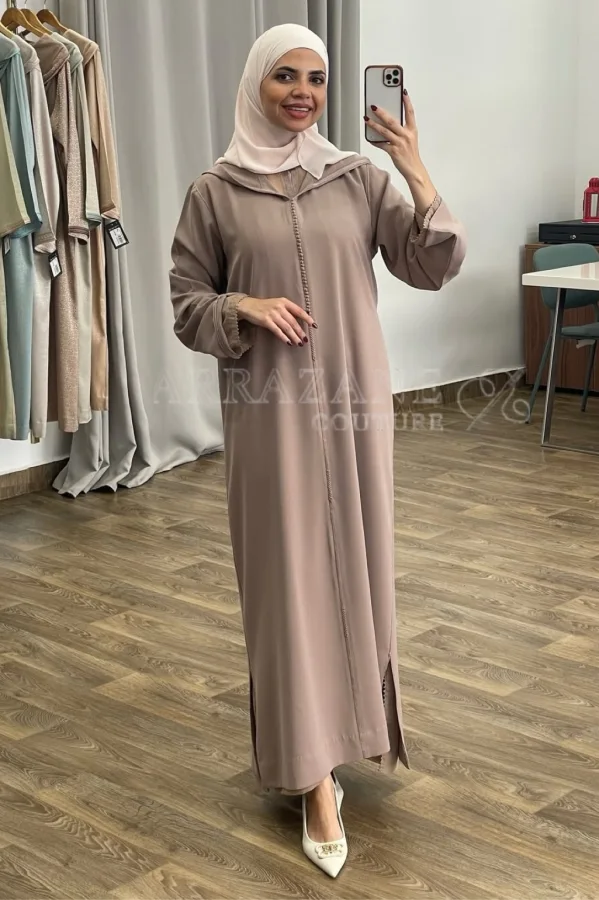 Djellaba 2 Pièces Crêpe Berchman   | CasaZaz