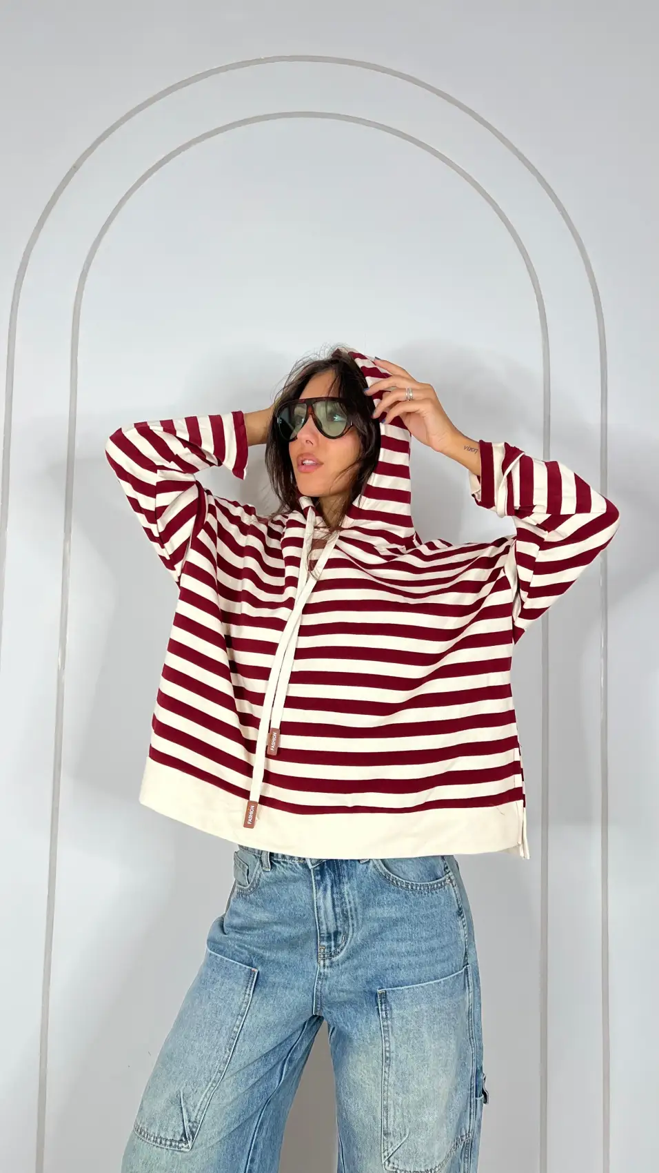 Felpa RIGHE | ELIS MODA
