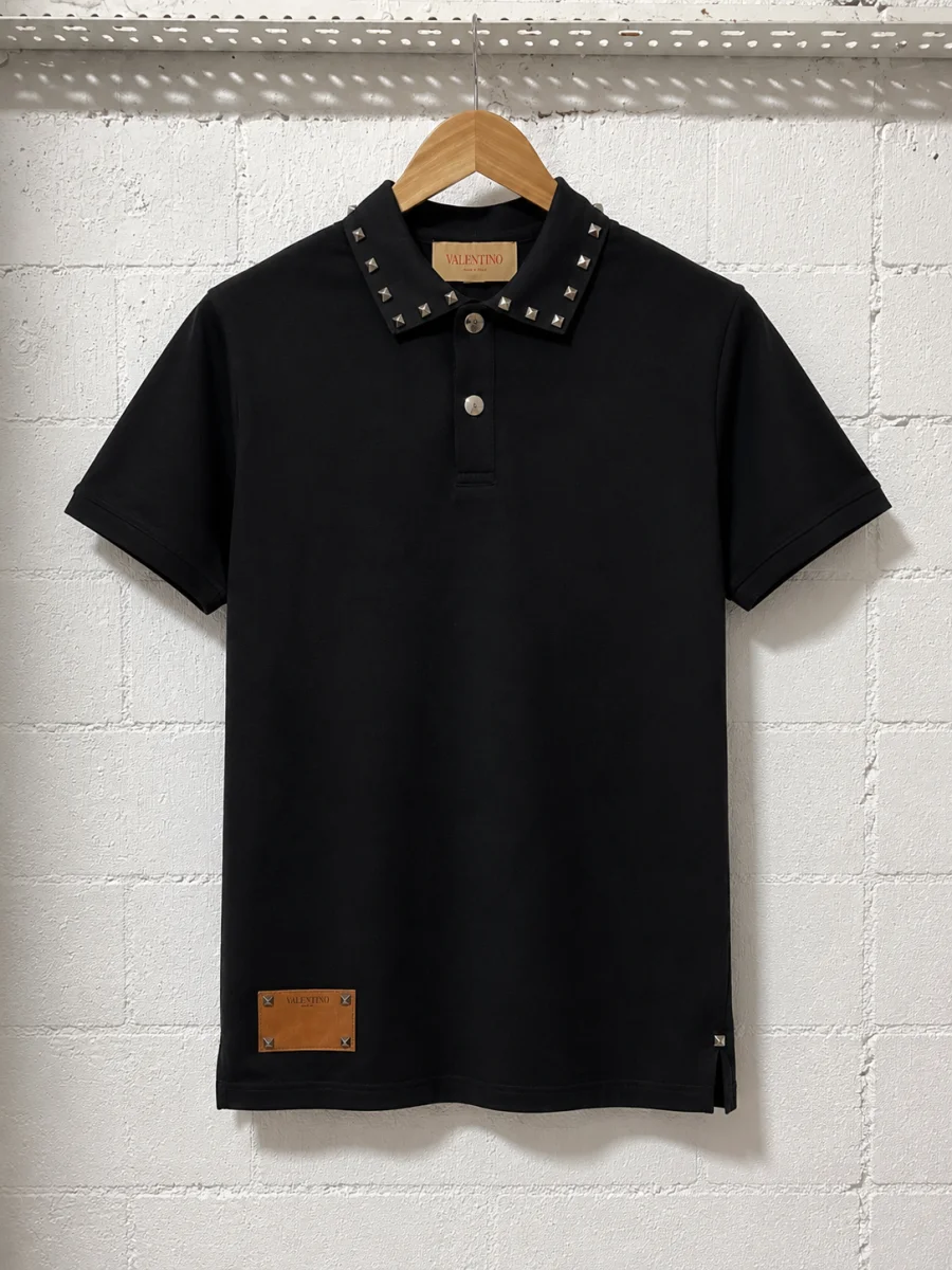 Valentino Polo Shirt Signature Rockstud Black | 