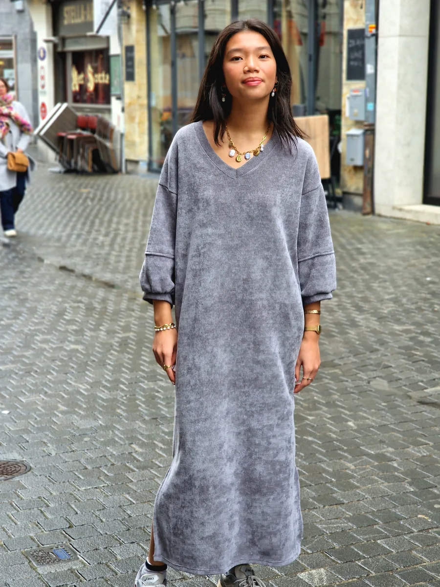 VELVET MIDI DRESS | Salsa Color