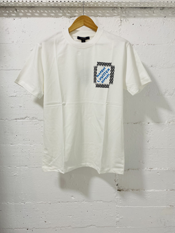 Louis Vuitton T-Shirt Marque White | MASSIMOLUXURYOUTLET