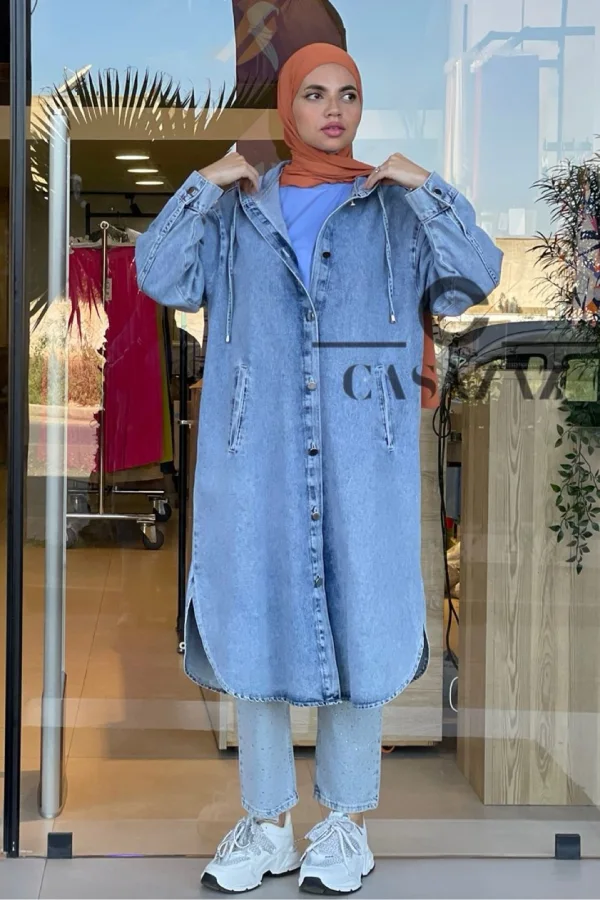 Trench Jean capuche | CasaZaz