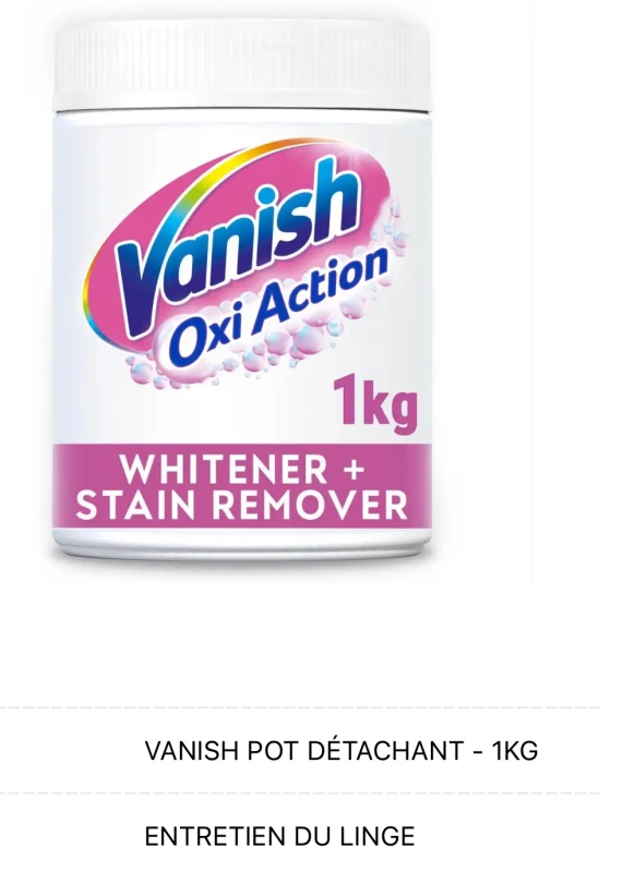 VANISH POT DÉTACHANT - 1KG | fresh home