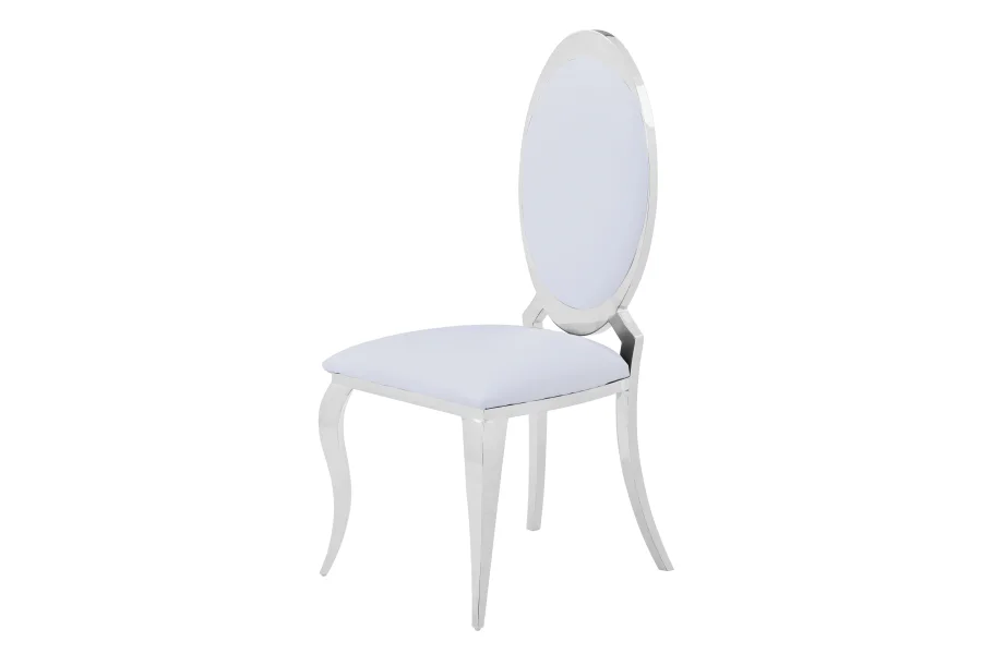 Chaise angel similicuir Blanc/Ref:5 | MULTI-AFFAIRES