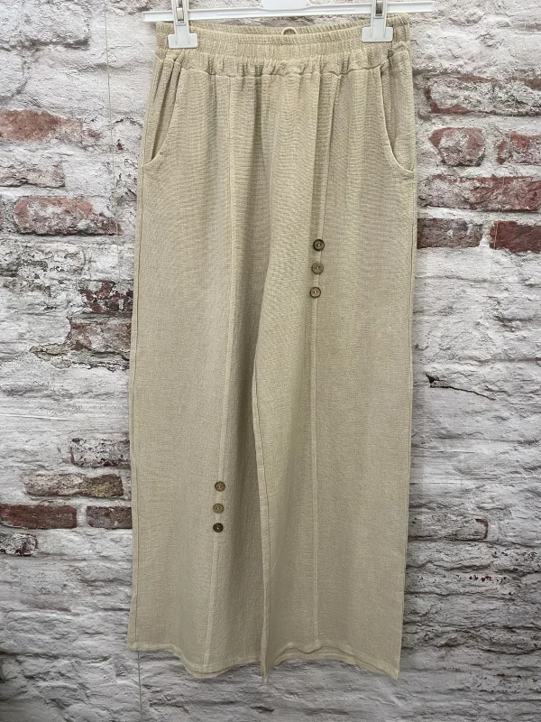 Pantalon boutons lin | Jus de coco 