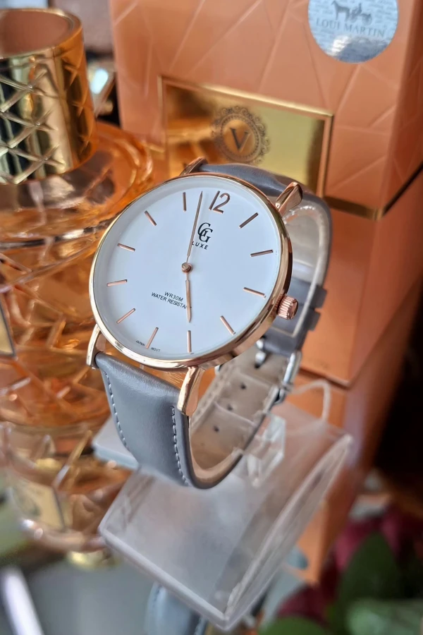 Relógio Senhora GGLuz Cinza/Bronze Cod 000 | definne