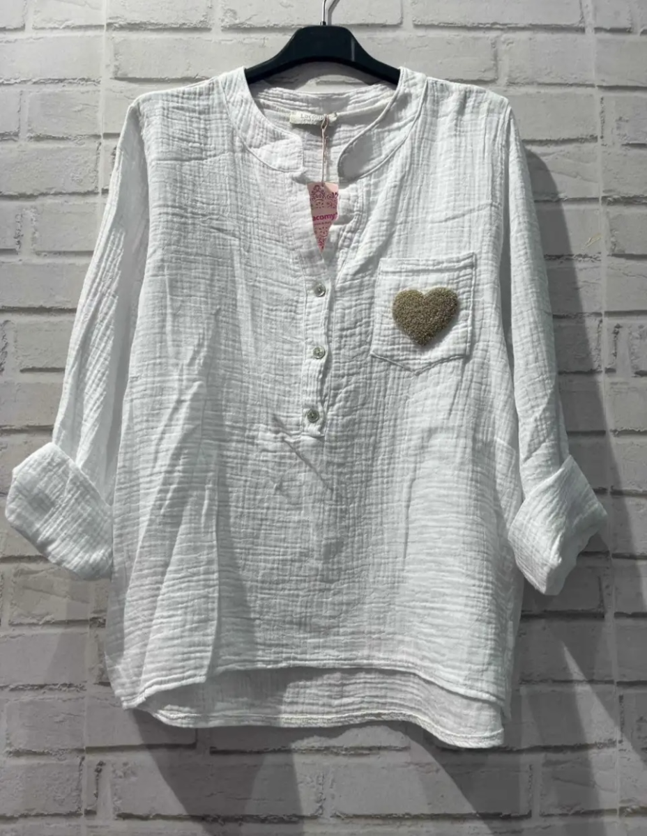 Chemise gar de coton coeur | Jus de coco 