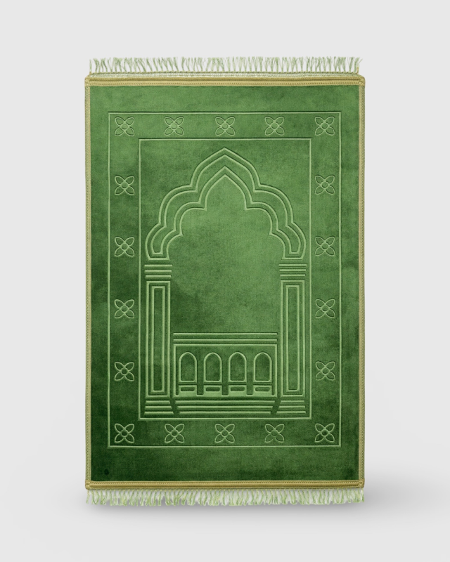 GRAND TAPIS DE PRIÈRE MOLLETONNÉ 80 × 120 CM – CONFORT, DOUCEUR & ÉLÉGANCE | AMCOSMETIK