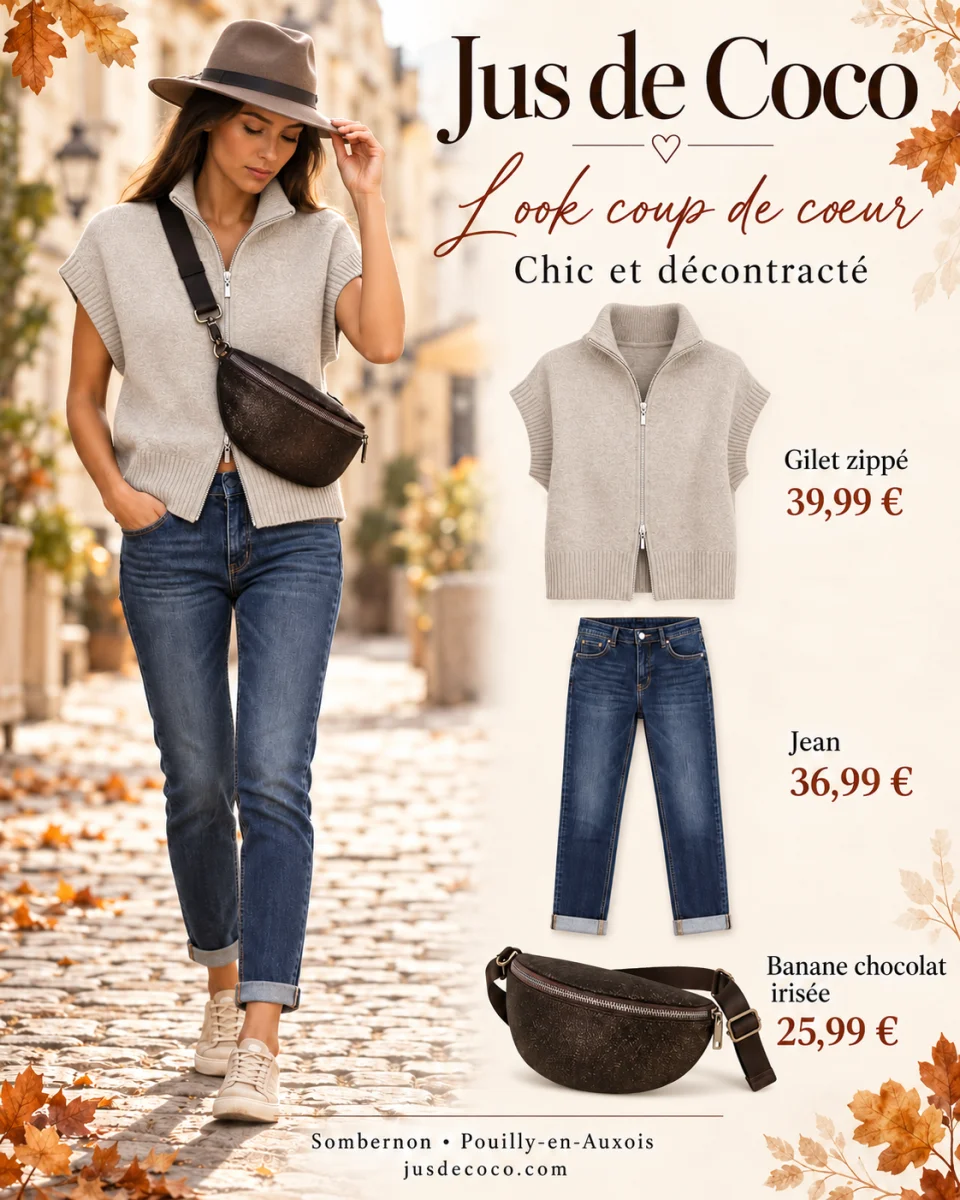 Gilet s/manches | Jus de coco