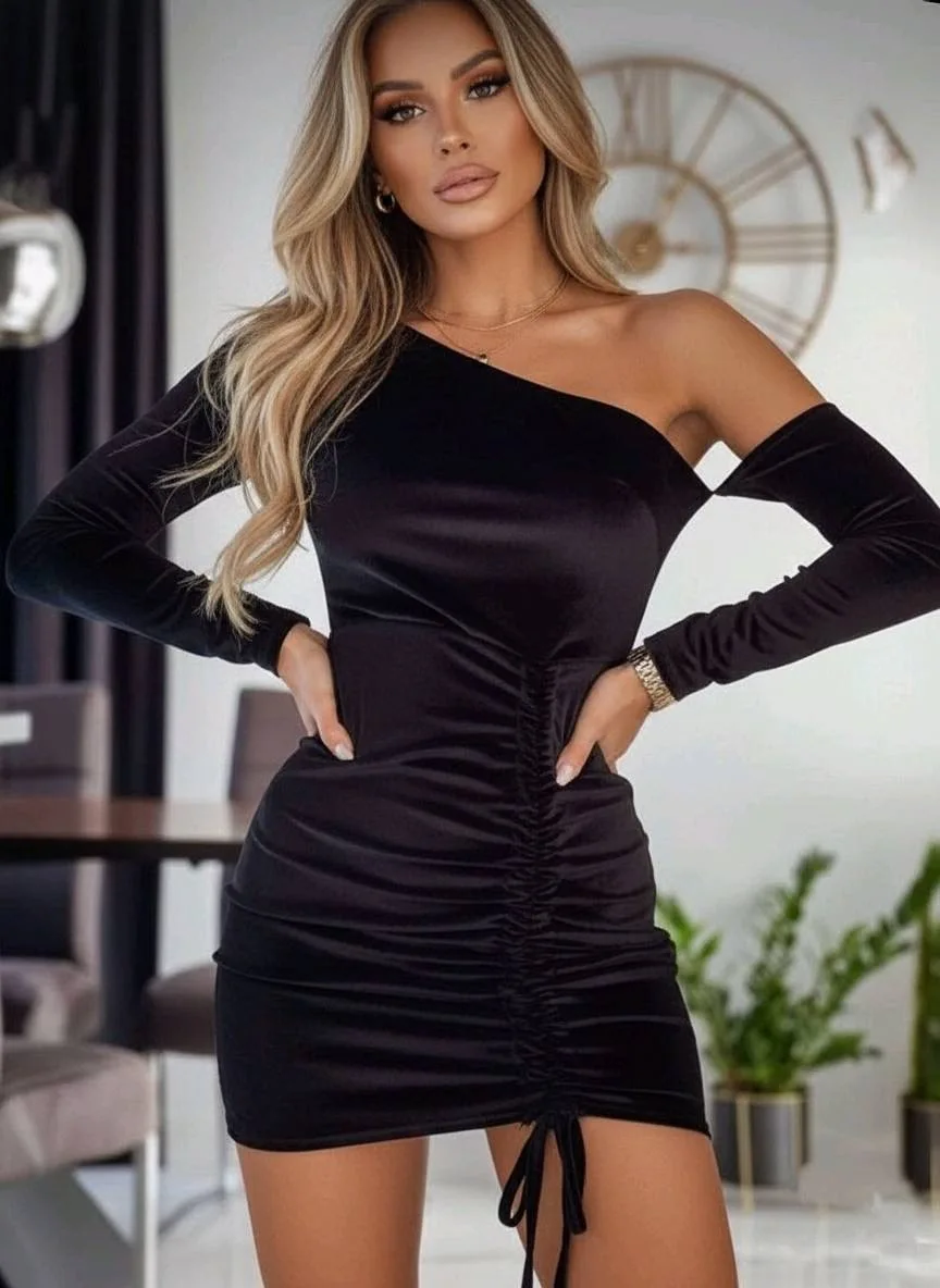 VESTIDO MANGA LARGO TERCIOPELO | New Secret