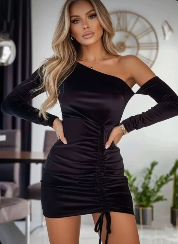 VESTIDO MANGA LARGO TERCIOPELO | New Secret