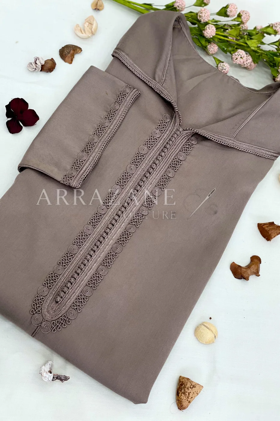 Djellaba mlifa taupe | CasaZaz