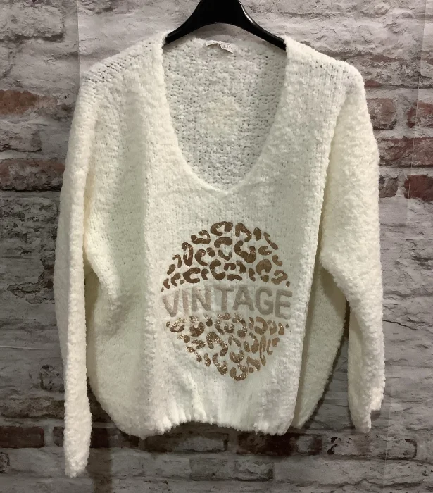 Pull bouclette vintage | Jus de coco 