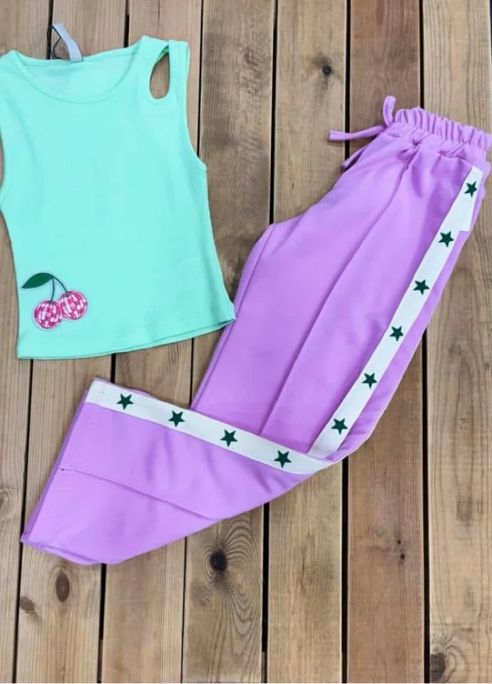 Pantalon stars lila  | Lena in Love 