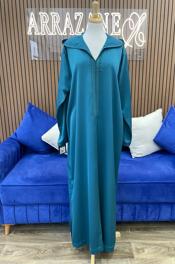 Djellaba Cadi Debbana Vert Emeraude | CasaZaz