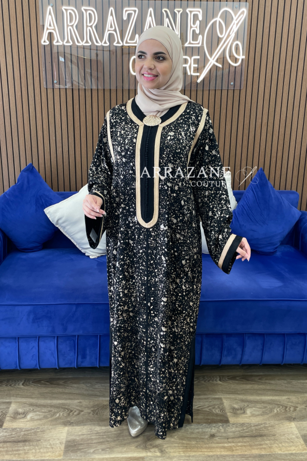Caftan aspro noir | CasaZaz