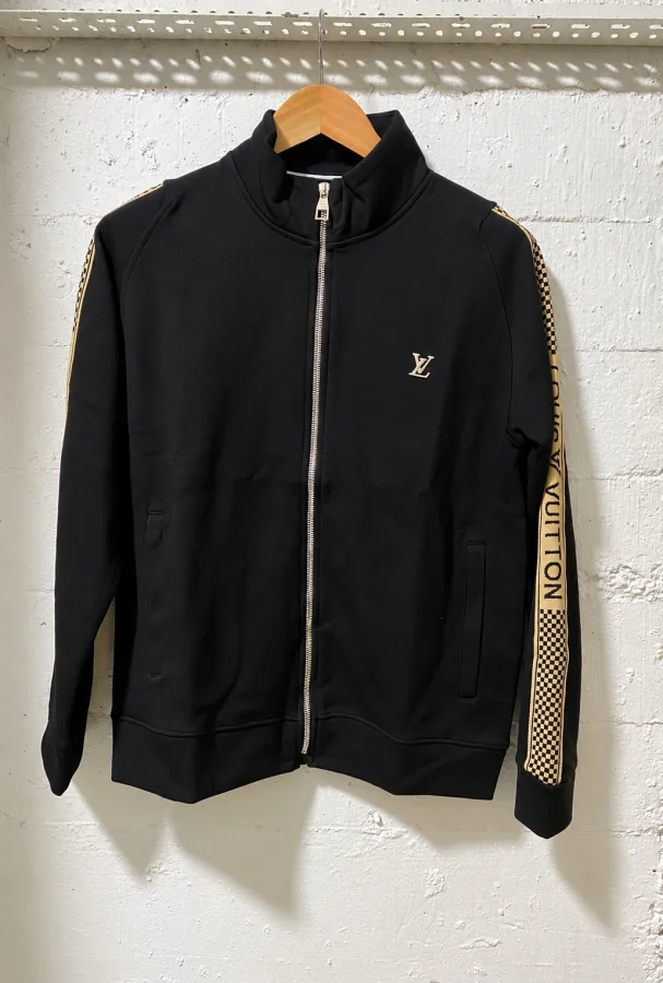 Louis Vuitton Full Zip Track Jacket Crafted Black | 