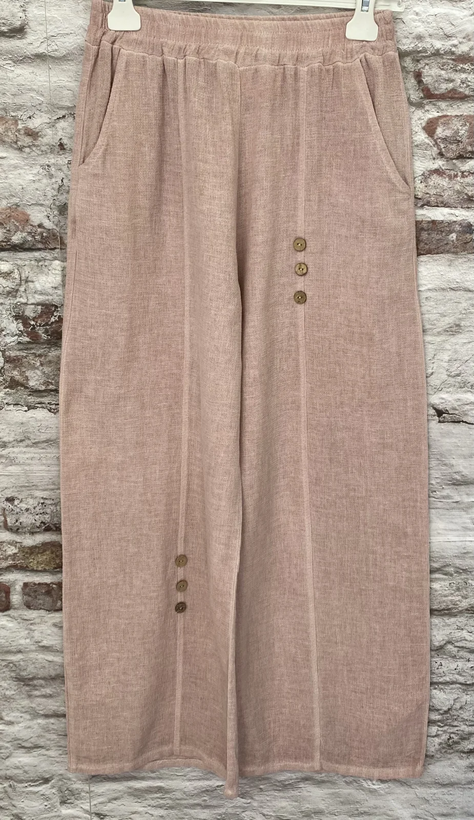 pantalon bouton lin | Jus de coco 