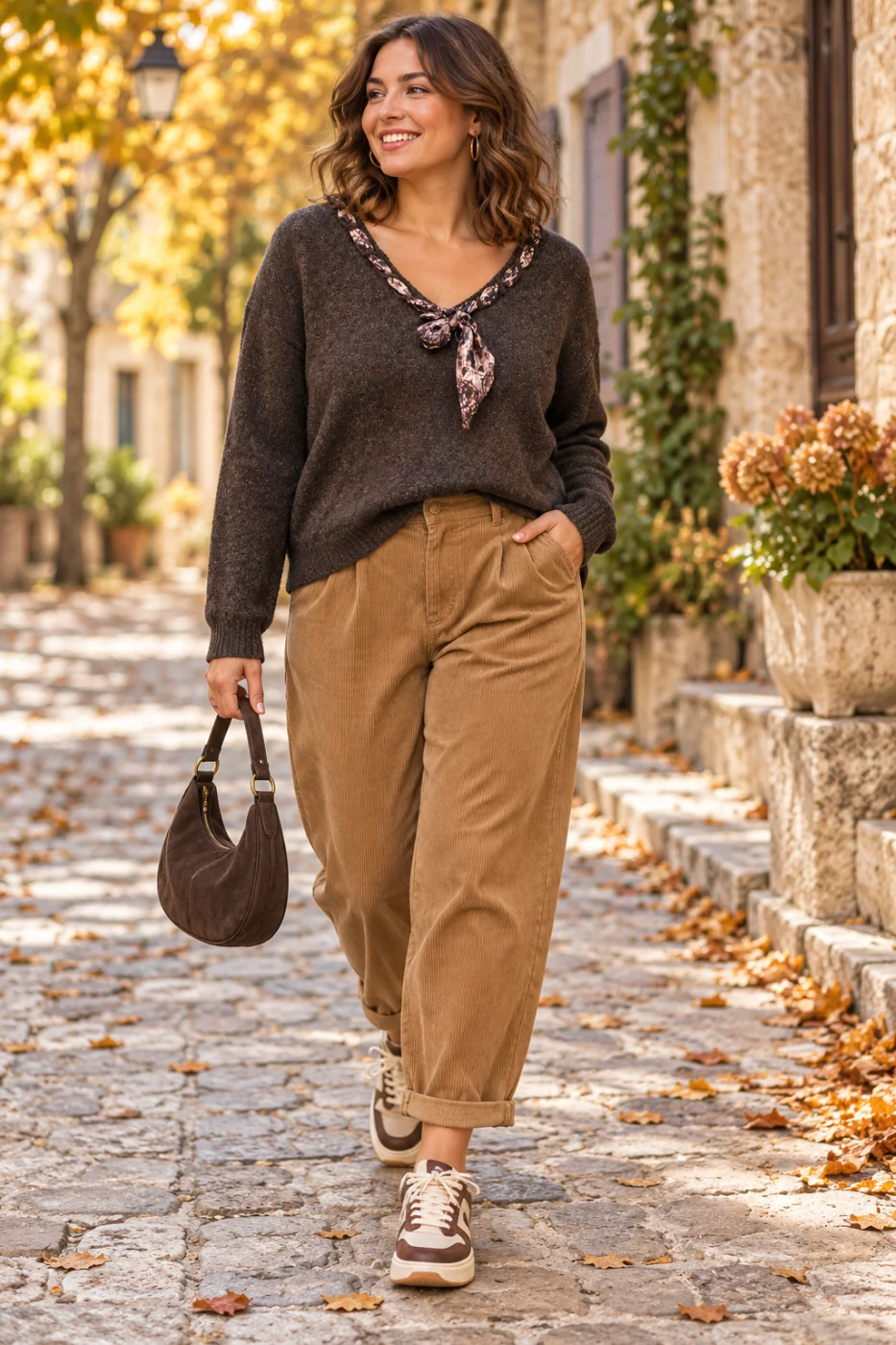 Pull " amalia" marron 38 au 48 | Les Chics Filles by Sab