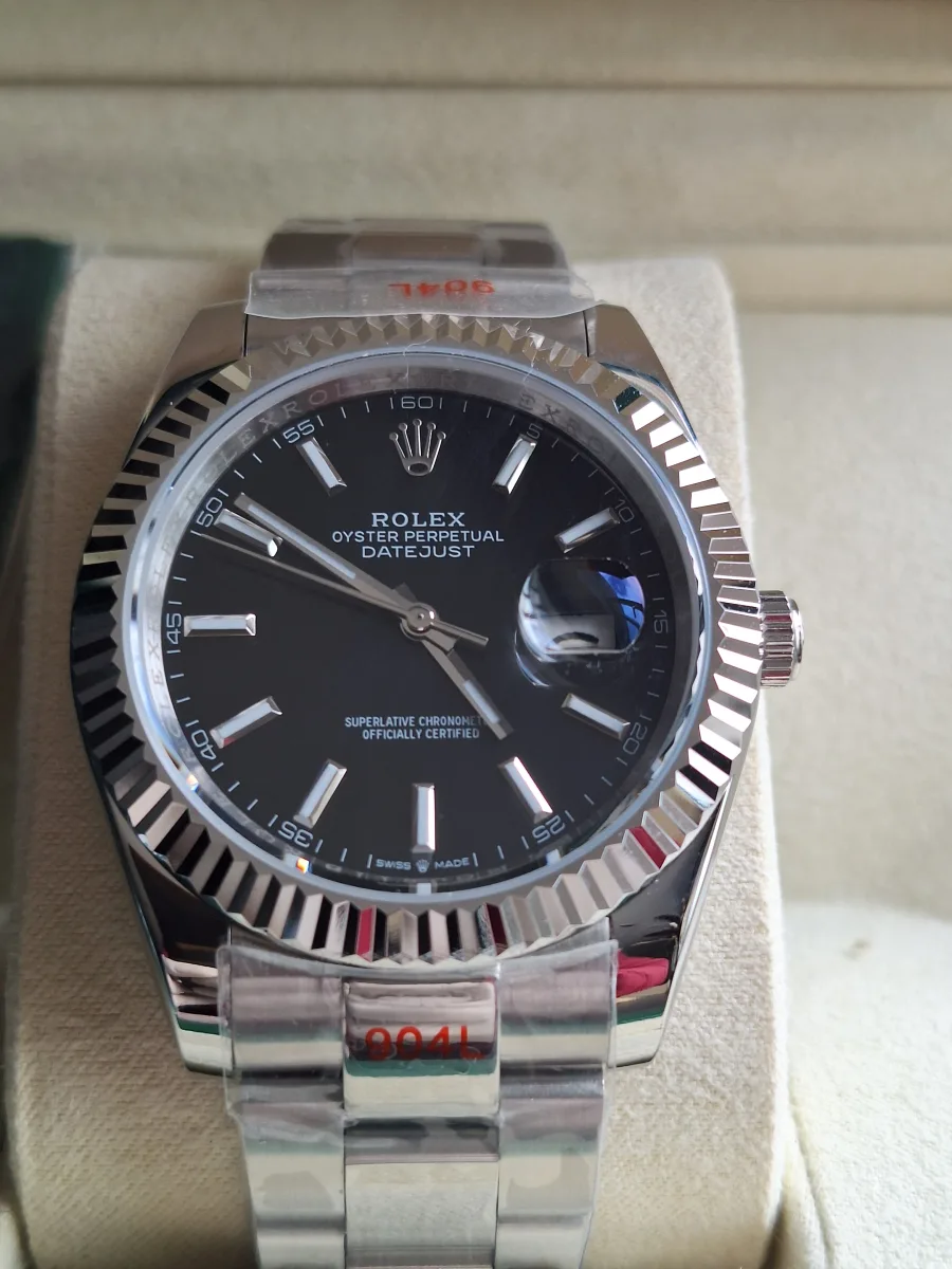 ROLEX DATEJUST BLACK DIAL
                                (SCATOLA E CERTIFICATI INCLUSI)
 | Fastfashionitalia