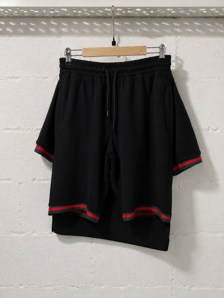Gucci Firenze Tracksuit Short and Polo Black | 