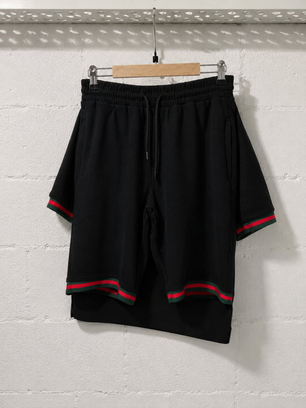 Gucci Firenze Tracksuit Short and Polo Black | 