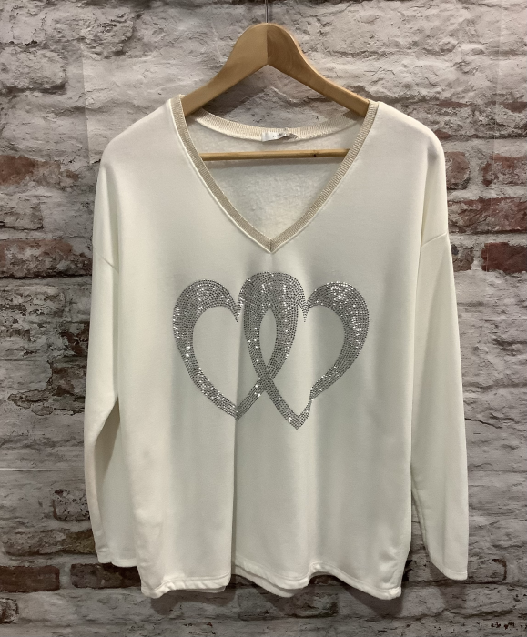 Pull 2 coeurs | Jus de coco 