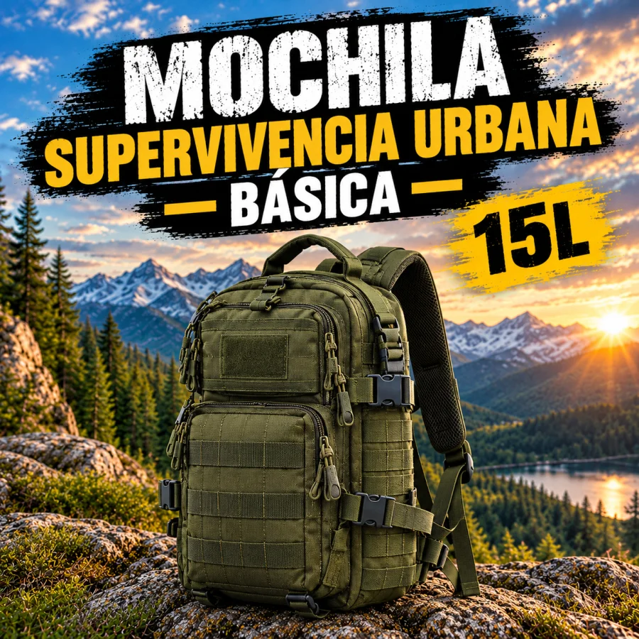 Mochila Supervivencia Básica Urbana | Soldado Templario