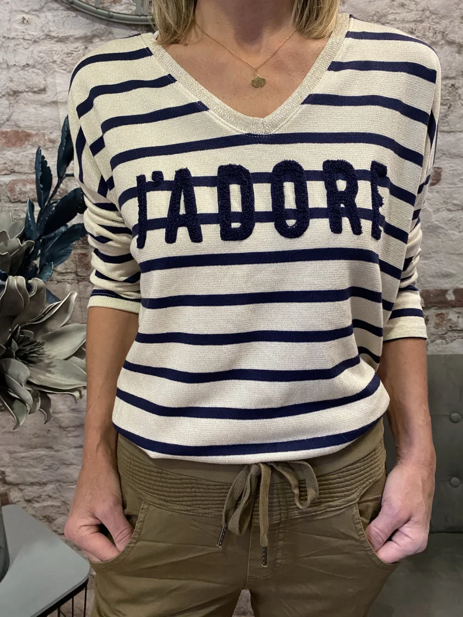 Top rayé j adore | Jus de coco 