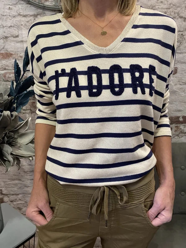 Top rayé j adore | Jus de coco 