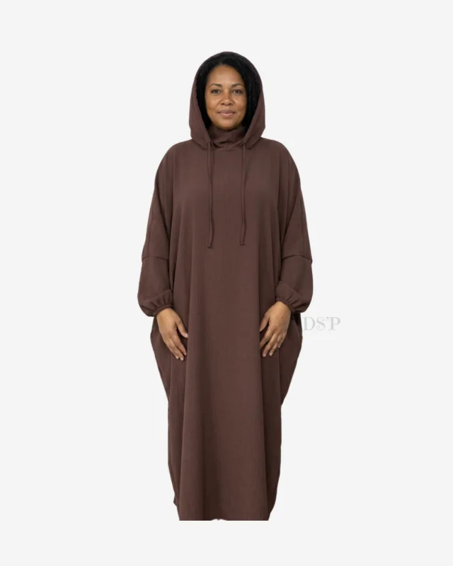 Abaya Papillon Sélia - Capuche + Cagoule | Dîna Shop'