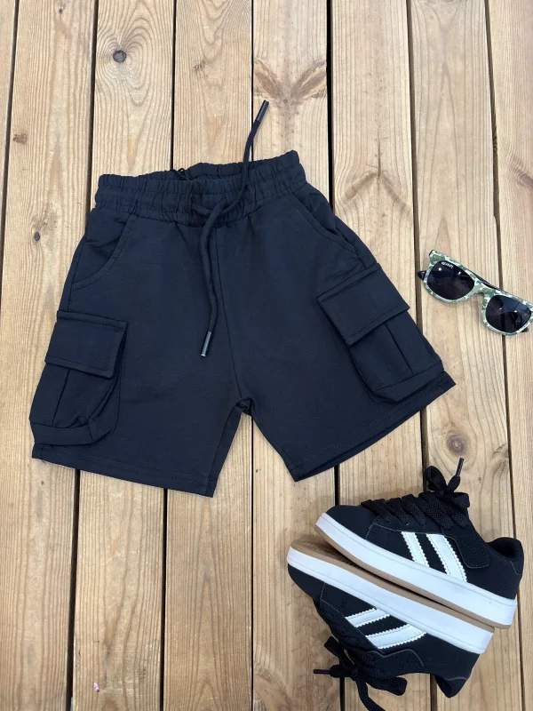 Short noir matiere sweat  | Lena in Love 