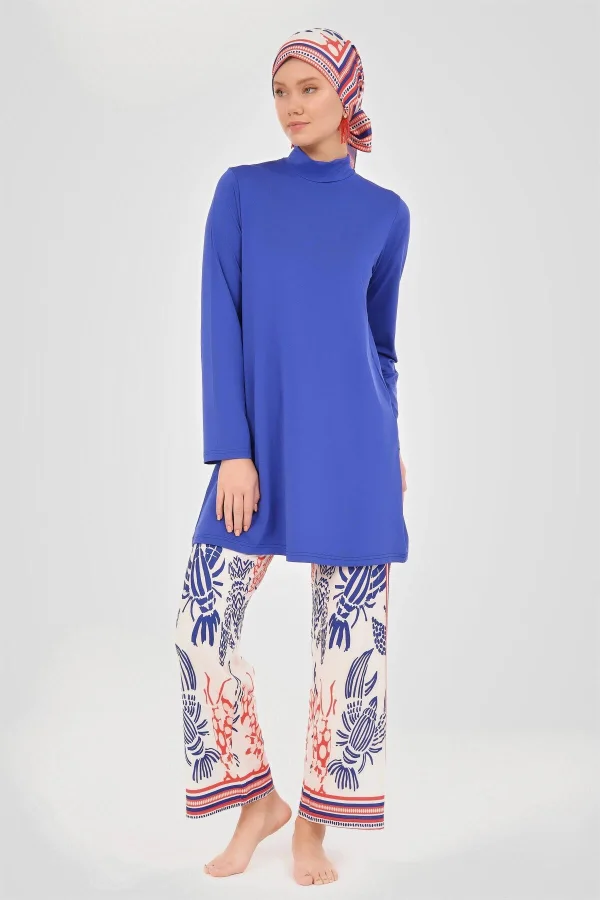 Burkini Lycra Bleu Roi | CasaZaz