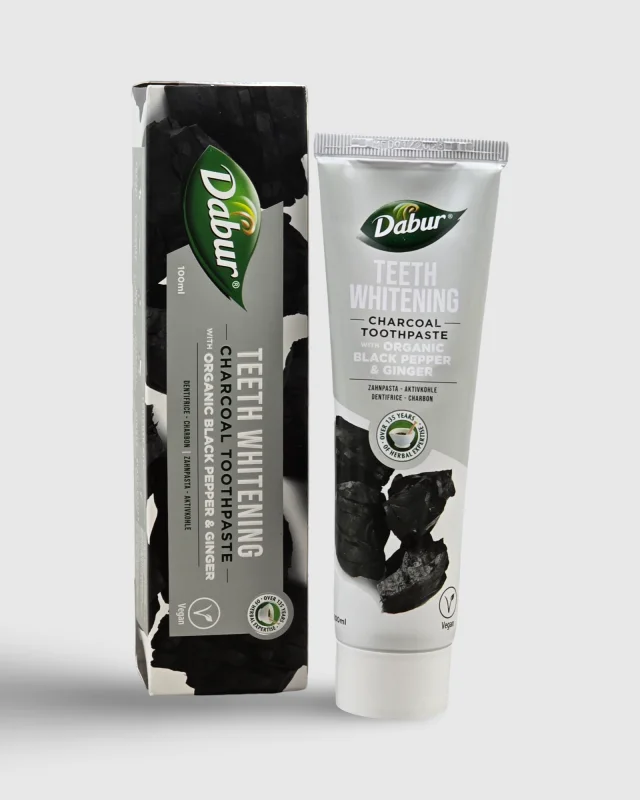 DABUR DENTIFRICE BLANCHISSANTE AU CHARBON ACTIF | AMCOSMETIK