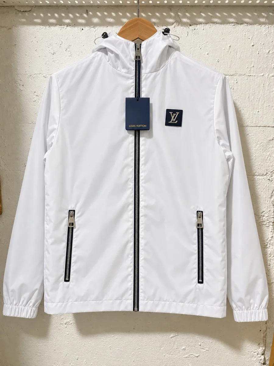Louis Vuitton White Hooded Jacket | 