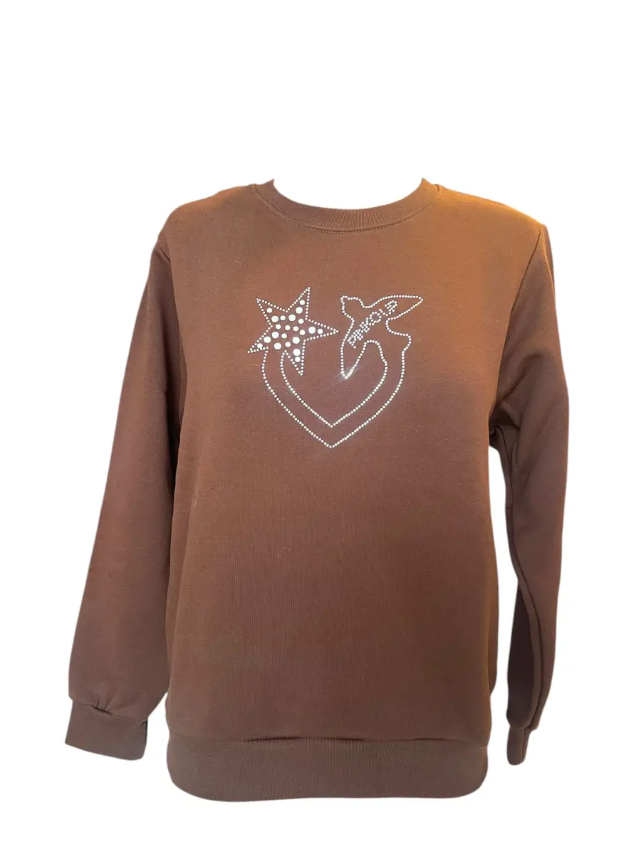 Felpa Pinko con strass | new easy style moda & accessori 