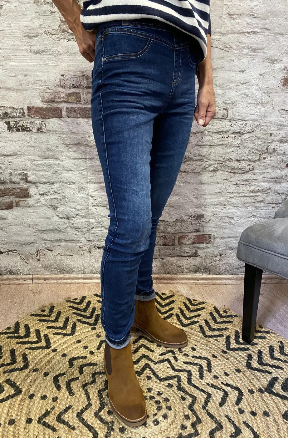 Jeans taille élastique | Jus de coco 