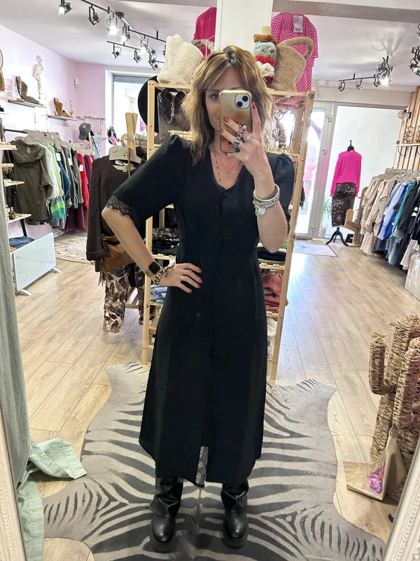 Robe Noire Manchester  | Les Bohémiennes Biganos