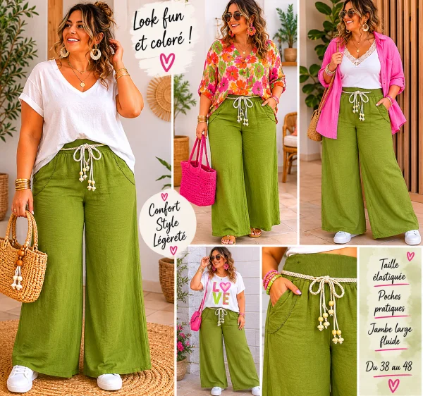 Pantalon " leona" 38 au 48 | Les Chics Filles by Sab 