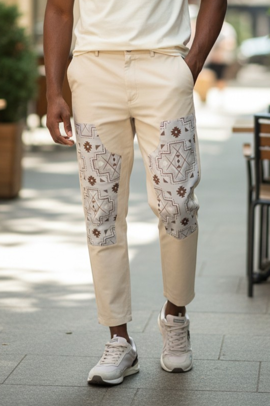 Calça homem Frilivin em olograma Nude Cod 879 | definne