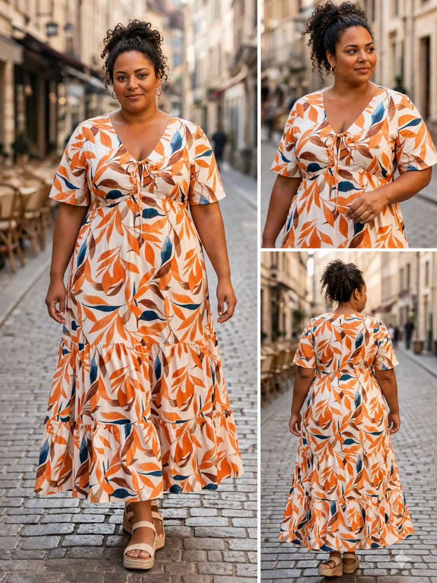 Robe " feuillage "  | Les Chics Filles by Sab 