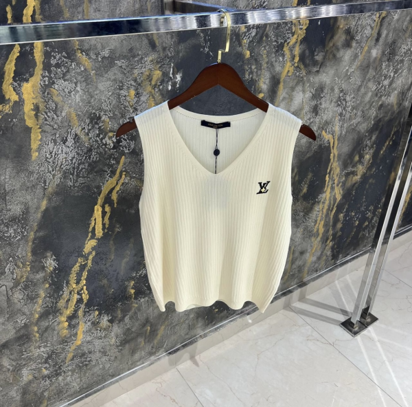 Louis Vuitton women Tank Top Beige | MASSIMOLUXURYOUTLET