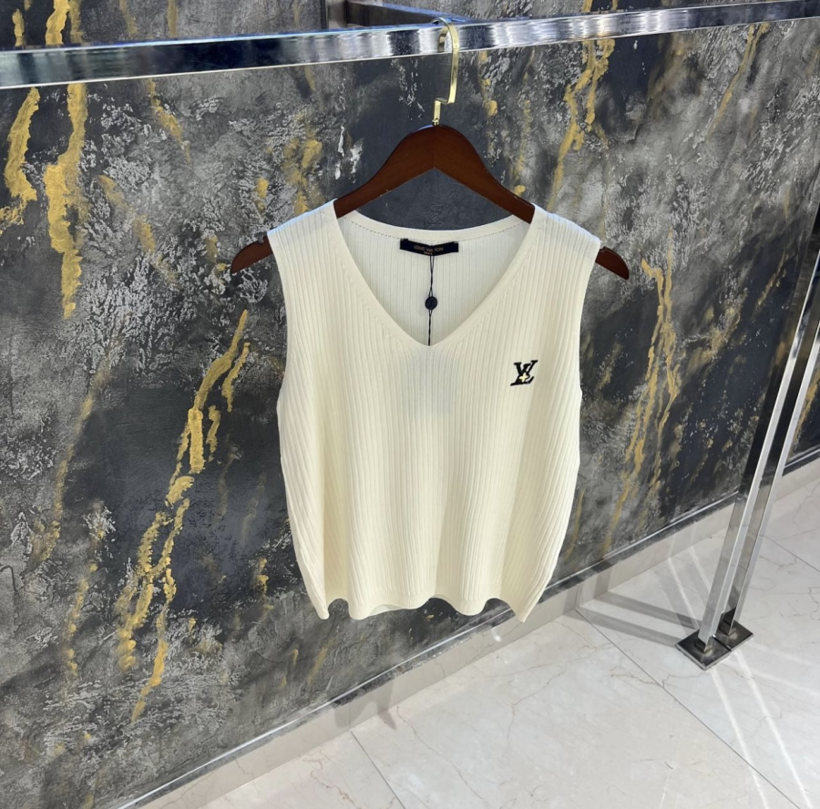 Louis Vuitton women Tank Top Beige | MASSIMOLUXURYOUTLET