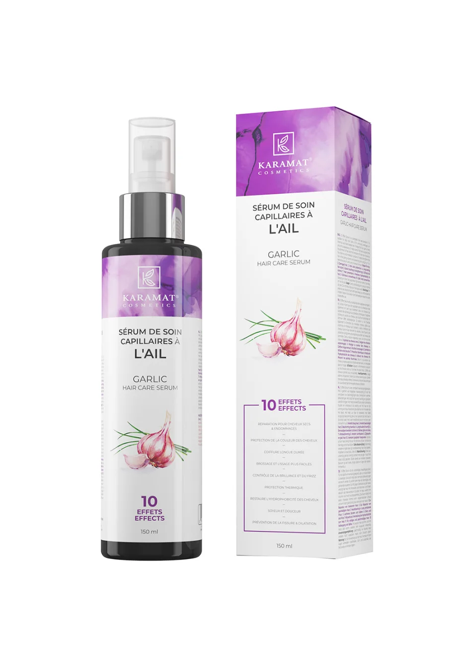 SÉRUM DE SOIN CAPILLAIRES À L'AIL 150 ml  PROTECTION DE LA COULEUR DES CHEVEUX | AMCOSMETIK