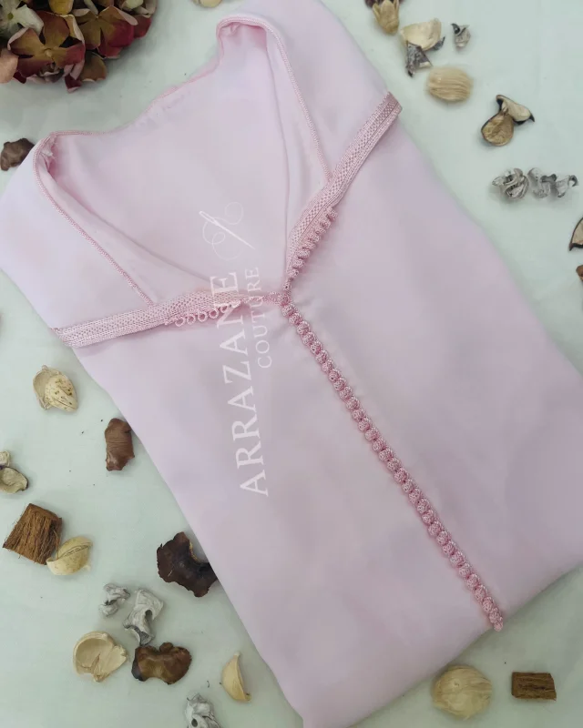 Djellaba Crêpe Berchmen Rose | CasaZaz